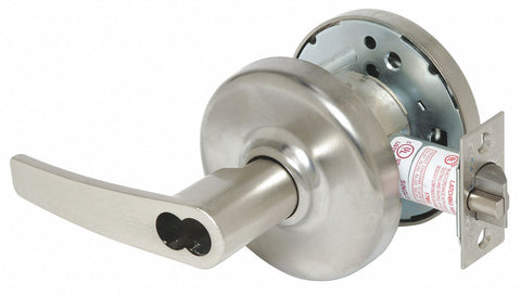 CORBIN CL3381 AZD 626 CL6 Lever Lockset,  Mechanical,  Extra Heavy Duty,  Not Keyed,  Satin Chrome,  2 3/4 in Backset