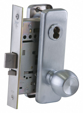 BEST 45H7W4J626 Mortise Lockset,  Mechanical,  Knob,  Mortise,  Storeroom,  1