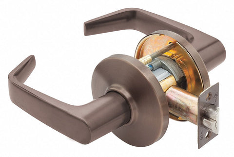 STANLEY SECURITY SOLUTIONS 9K30N15DS3613 Lever,  Mechanical,  Extra Heavy Duty,  Not Keyed,  Oil Rubbed Bronze,  2 3/4 in Backset