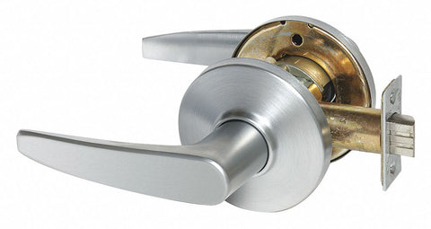STANLEY SECURITY SOLUTIONS 9K30N16DS3626 Lever,  Mechanical,  Extra Heavy Duty,  Not Keyed,  Satin Chrome,  2 3/4 in Backset,  Cylindrical