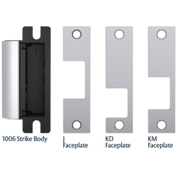 HES 8000C Complete Pac for Latchbolt Locks, Includes The 801 & 801A faceplates, Satin Stainless Steel (630), Dual Voltage (12/24 VDC/VAC)