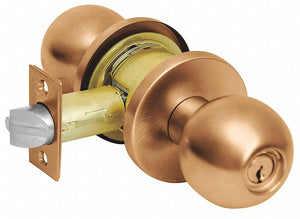 CORBIN CK4355 GRC 613e Knob Lockset,  Mechanical,  Knob,  Cylindrical,  Classroom,  1
