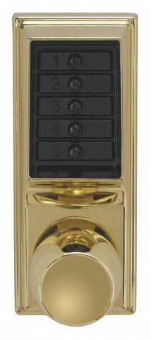 KABA SIMPLEX 1011-03-41 Mechanical Push Button Lockset,  Knob,  Entry,  None Key Override Options,  Nonhanded