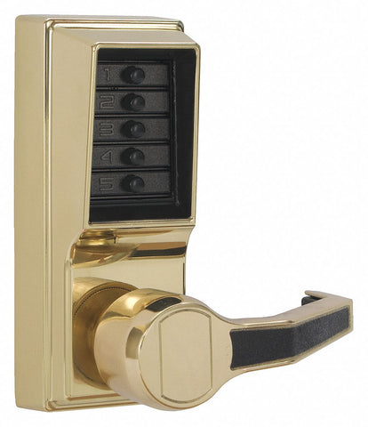 KABA SIMPLEX LR1011-03-41 Mechanical Push Button Lockset,  Lever,  Entry,  None Key Override Options,  Right