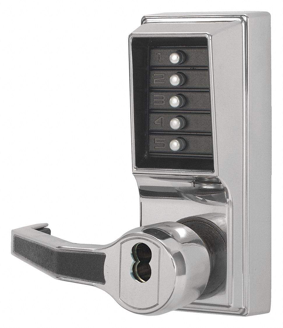 KABA SIMPLEX LR1021B-026-41 Mechanical Push Button Lockset,  Lever,  Entry