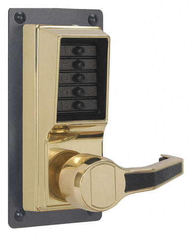 KABA SIMPLEX LRP1010-03-41 Mechanical Push Button Lockset,  Lever,  Entry,  None Key Override Options