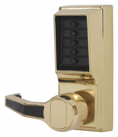 KABA SIMPLEX LL1011-03-41 Mechanical Push Button Lockset,  Lever,  Entry,  None Key Override Options,  Left
