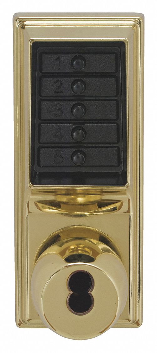 KABA SIMPLEX EE1011/EE1011-03-41 Mechanical Push Button Lockset,  Knob,  Lock Entry and Egress,  None Key Override Options