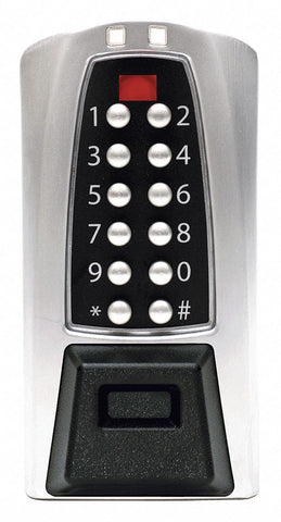 KABA E-PLEX E5070-626-41 Electronic Locks, 2-3/4 in Backset, Cylindrical, Satin Chrome, 1/2 in Latch Length