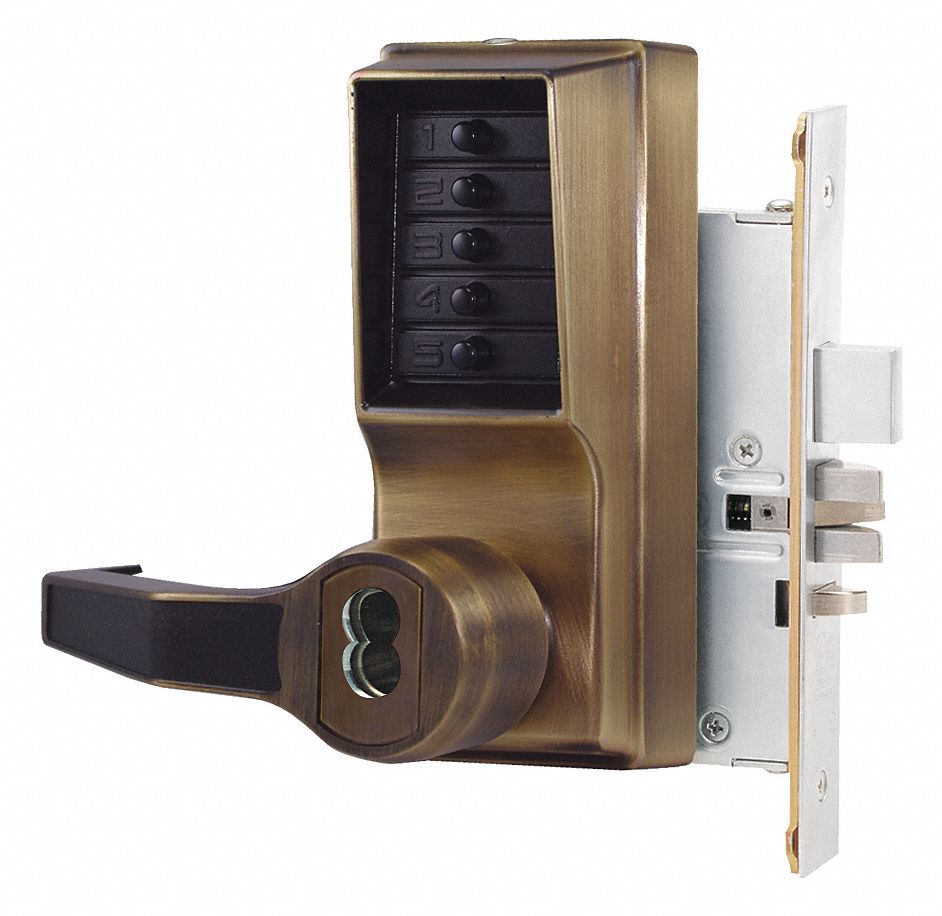 KABA SIMPLEX L8148B-05-41 Mechanical Push Button Lockset,  Lever,  Entry