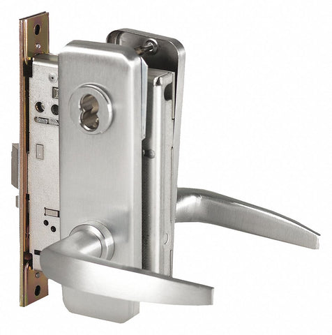 BEST 45H7A16J626LH Door Lever Lockset,  Mechanical,  Heavy Duty,  Not Keyed,  Satin Chrome,  Mortise