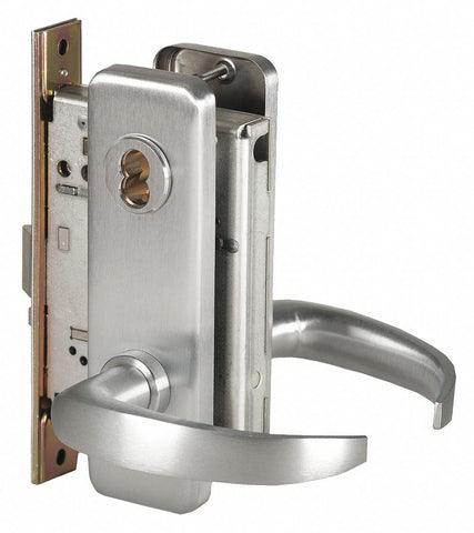 BEST 45H7T14J626LH Door Lever Lockset,  Mechanical,  Heavy Duty,  Not Keyed,  Satin Chrome,  Mortise