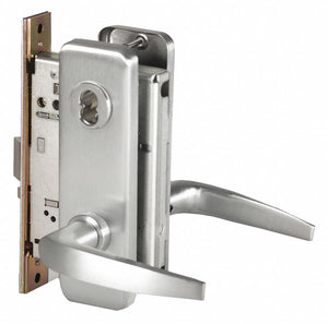 BEST 45H7D16J626RH Door Lever Lockset,  Mechanical,  Heavy Duty,  Not Keyed,  Satin Chrome,  Mortise