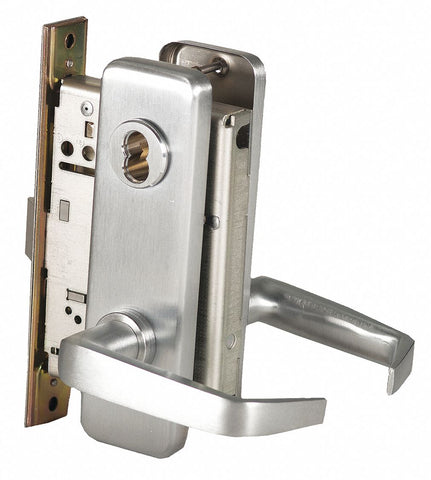 BEST 45H7R15J626LHRB Door Lever Lockset,  Mechanical,  Heavy Duty,  Not Keyed,  Satin Chrome,  Mortise