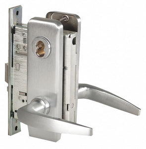 BEST 45H7R16J626RH Door Lever Lockset,  Mechanical,  Heavy Duty,  Not Keyed,  Satin Chrome,  Mortise