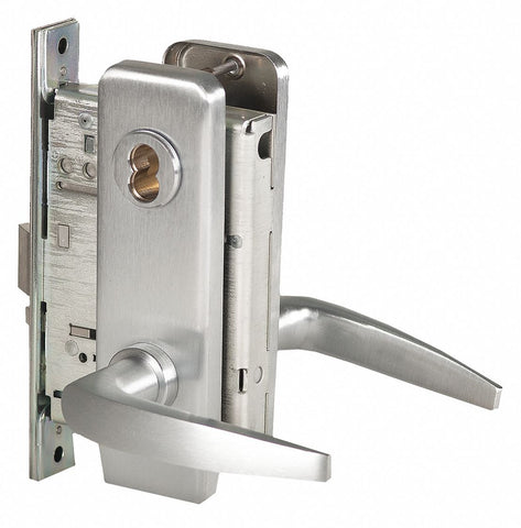 BEST 45H7R16J626RH Door Lever Lockset,  Mechanical,  Heavy Duty,  Not Keyed,  Satin Chrome,  Mortise