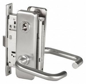 BEST 45H7R3J626RH Door Lever Lockset,  Mechanical,  Heavy Duty,  Not Keyed,  Satin Chrome,  Mortise