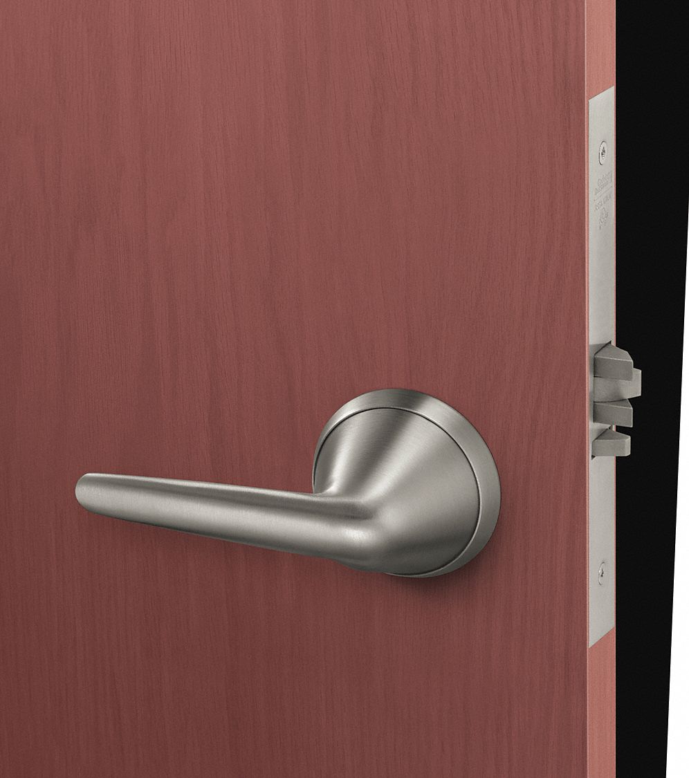 CORBIN ML2010 BLSS 630 Door Lever Lockset,  Mechanical,  Standard Duty,  Not Keyed,  Stainless Steel,  2 3/4 in Backset
