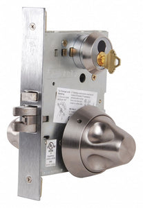 SCHLAGE L9080T SK1 630 Door Lever Lockset,  Mechanical,  Standard Duty,  Keyed Different,  Stainless Steel