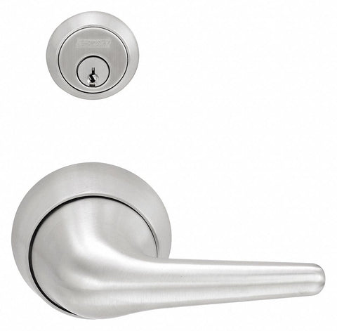 SCHLAGE L9465P SL1 630 Door Lever Lockset,  Mechanical,  Standard Duty,  Keyed Different,  Stainless Steel