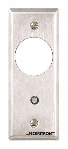SECURITRON MKN Mortise Keyswitch, SS, Momentary, 5A