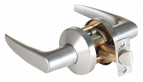 BEST 9K30N16DS3626 Lever,  Mechanical,  Heavy Duty,  Not Keyed,  Satin Chrome,  2 3/4 in Backset,  Cylindrical