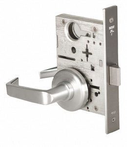 BEST 45H0N15H626RHRB Mortise Lockset,  Mechanical,  Heavy Duty,  Not Keyed,  Satin Chrome,  2 3/4 in Backset,  Mortise