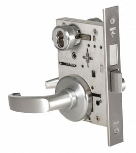 BEST 45H7INL14H626RH Mortise Lockset,  Mechanical,  Keyed Different,  Satin Chrome,  2 3/4 in Backset,  Mortise