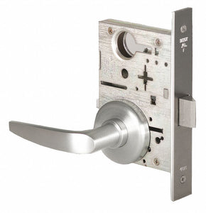 BEST 45H0N16H626LH Mortise Lockset,  Mechanical,  Heavy Duty,  Not Keyed,  Satin Chrome,  2 3/4 in Backset,  Mortise