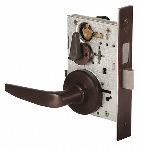 BEST 45H7T16H613RH Mortise Lockset,  Mechanical,  Keyed Different,  Oil Rubbed Bronze,  2 3/4 in Backset,  Mortise