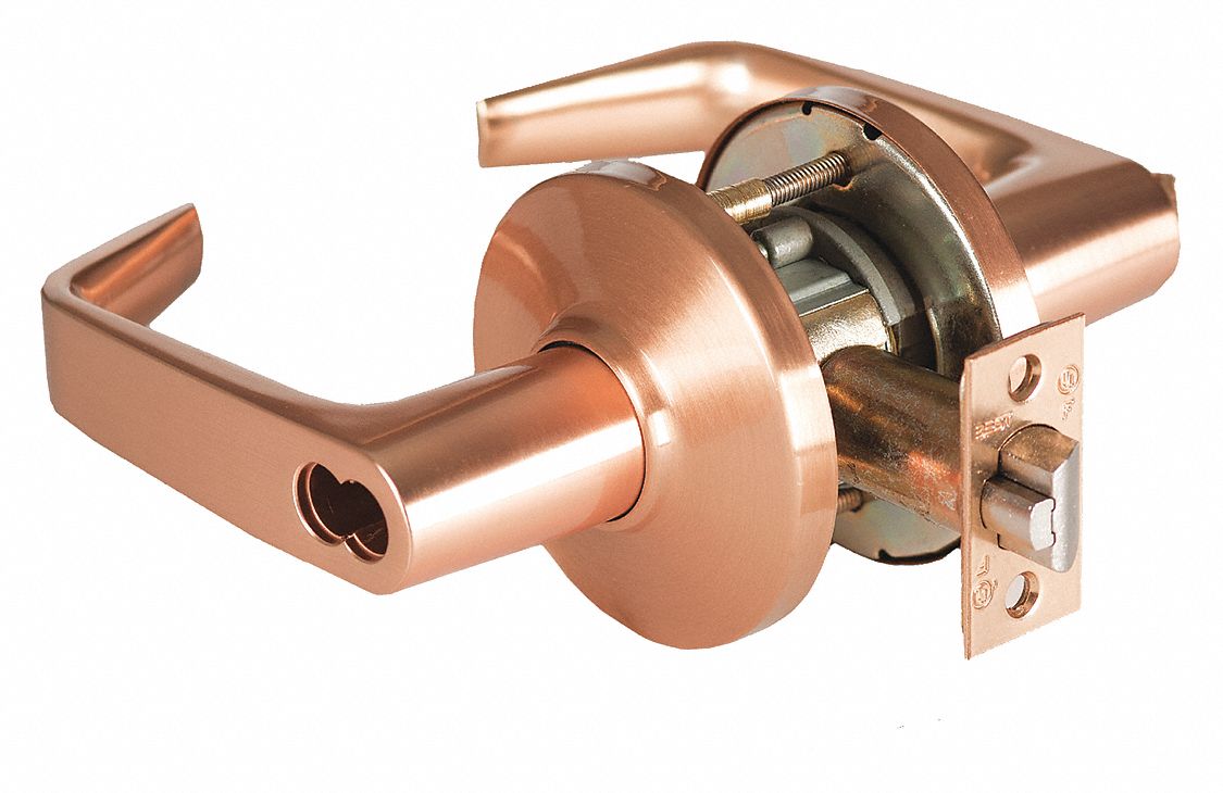 BEST 9K37AB15DS3612 Lever,  Mechanical,  Extra Heavy Duty,  Keyed Alike,  Satin Bronze,  2 3/4 in Backset,  Cylindrical