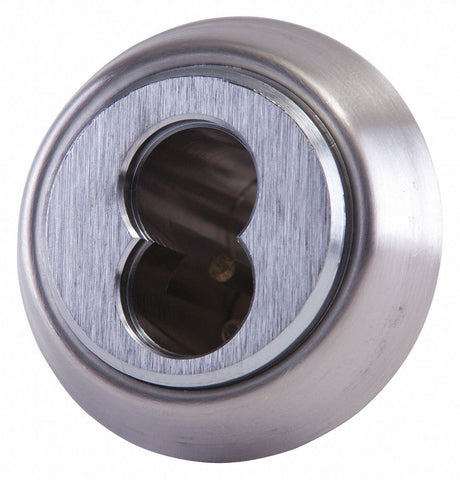 Mortise Cylinder, Satin Chrome, Brass