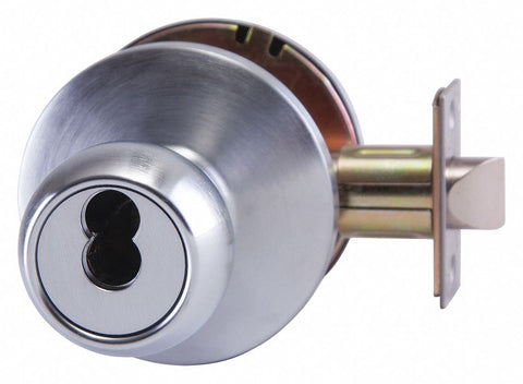 BEST 6K27AB4DS3626 Knob Lockset,  Mechanical,  Knob,  Cylindrical,  Entrance,  2