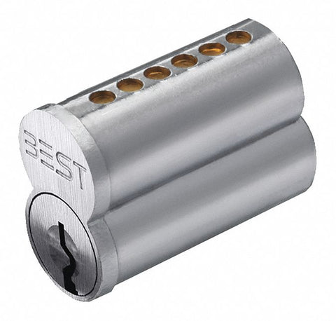 BEST 1C6R1626 Interchangeable Core, Satin Chrome, 6 Pins