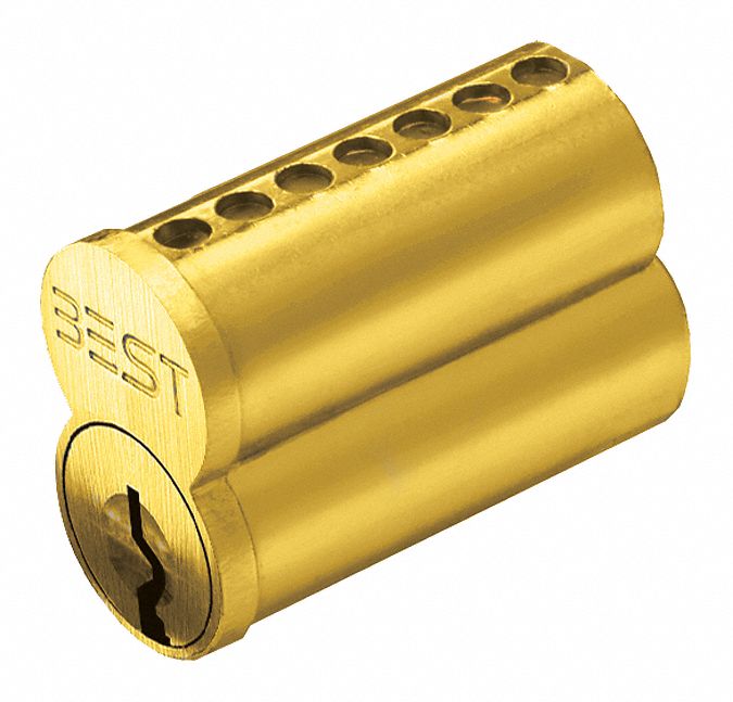 BEST 1C7K1606 Interchangeable Core, Solid Brass