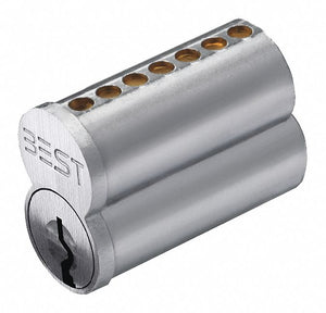 BEST 1CP7WY1626 Interchangeable Core, Satin Chrome, 7 Pins