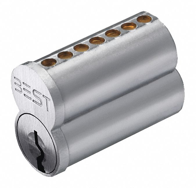 BEST 1CP7WG1626 Interchangeable Core, Satin Chrome, 7 Pins