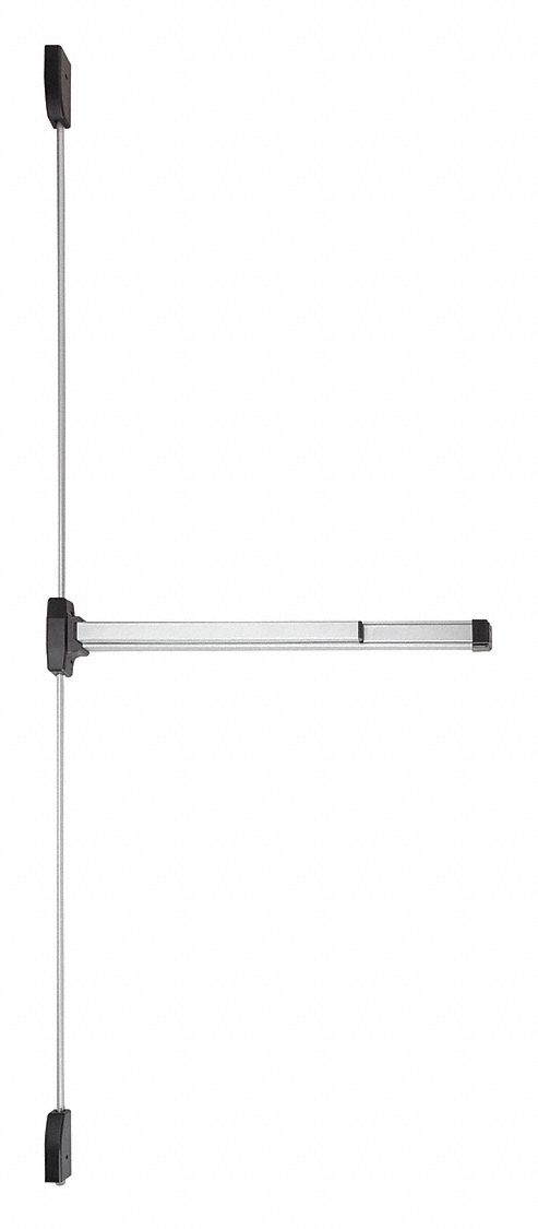 FALCON EXITS F19-V-EO SP28 4FT LHR Surface Vertical Rod,  Exit Device,  Aluminum,  19,  48 in Door Width