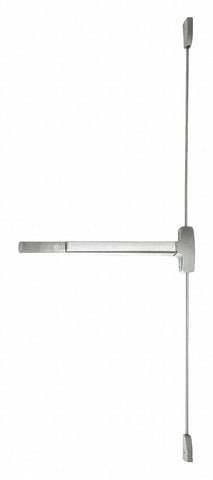 FALCON EXITS 25-V-EO 4 26D Surface Vertical Rod,  Exit Only Exit Device,  Satin Chrome,  25,  48 in Door Width