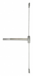 FALCON EXITS 25-V-EO 4 32D Surface Vertical Rod,  Exit Only Exit Device,  Satin Stainless Steel,  25,  48 in Door Width