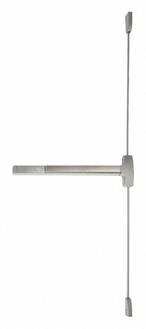 FALCON EXITS 25-V-EO 3 32D Surface Vertical Rod,  Exit Only Exit Device,  Satin Stainless Steel,  25,  36 in Door Width