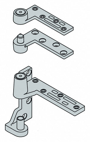 IVES 7215 SET RH US26D Non Handed Pivot Hinge With Holes, Full Mortise Mounting, Satin Chrome Finish