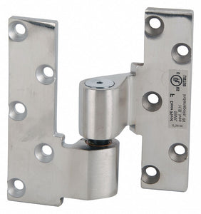 IVES 7230F INT LH US32D Left Hand Pivot Hinge With Holes, Full Mortise Mounting, Stainless Steel Finish