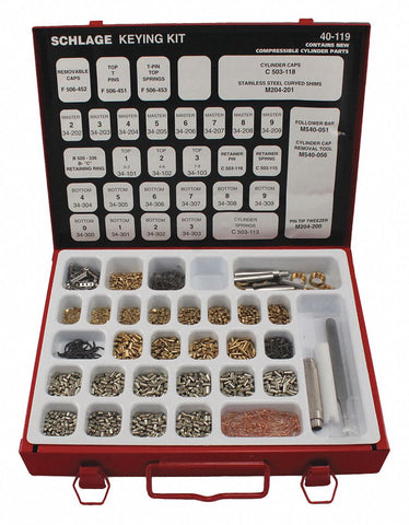 SCHLAGE 40-119 Pinning Kit, For Lockset Cylinders