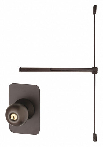 VON DUPRIN 2227K-3-313 Surface Vertical Rod,  Exit Device,  Dark Bronze,  22,  36 in Door Width