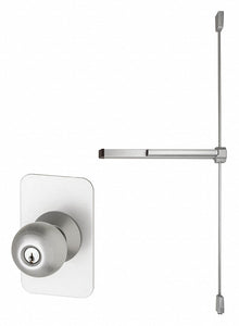 VON DUPRIN 2227K-4-SP28 Surface Vertical Rod,  Exit Device,  Aluminum,  22,  48 in Door Width
