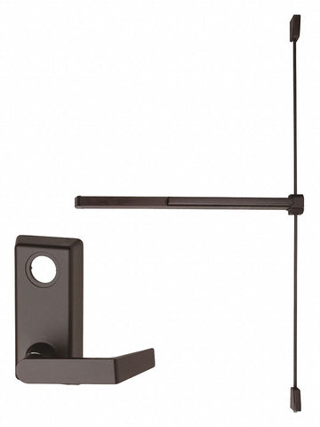 VON DUPRIN 2227L-06-3-313 Surface Vertical Rod,  Exit Device,  Dark Bronze,  22,  36 in Door Width