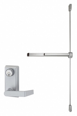 VON DUPRIN 2227L-06-3-SP28 Surface Vertical Rod,  Exit Device,  Aluminum,  22,  36 in Door Width