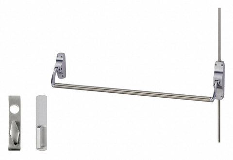 VON DUPRIN 8827TL US26D Surface Vertical Rod,  Exit Device,  Satin Chrome,  88,  44 in Door Width
