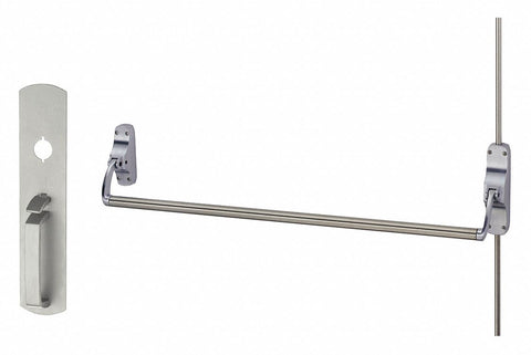 VON DUPRIN 8827TP US26D Surface Vertical Rod,  Exit Device,  Satin Chrome,  88,  44 in Door Width